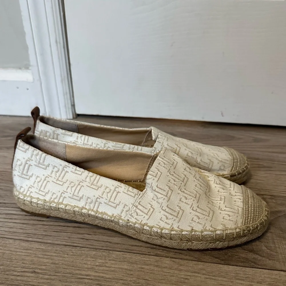 Lauren Ralph Lauren Cameryn II Monogram Espadrille